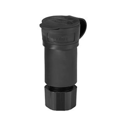 Main product image of Arrow Hart Watertight Locking Connector, #18-10 Awg 20A, 250V, Black, L15-20 3-Pole 4-Wire, L1520CWBK