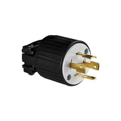 Main product image of Locking Plug, #16-12 Awg, 20A, Industrial, 250V, Back Wiring, Black, White, Ultra Grip, L15-20, L1520P