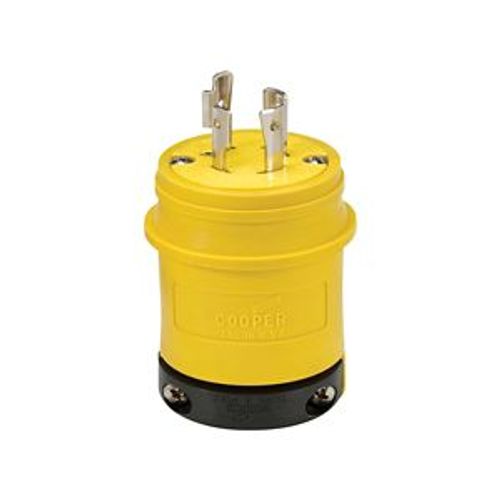 Main product image of Severe Duty Locking Plug, #18-10 Awg, 20A, 250V, Severe Duty, L15-20 3-Pole 4-Wire 0.63 To 1.16", L1520PY