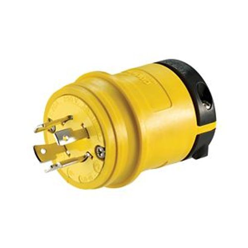 Main product image of Severe Duty Locking Plug, #18-10 Awg, 20A, 250V, Severe Duty, L15-20 3-Pole 4-Wire 0.63 To 1.16", L1520PY
