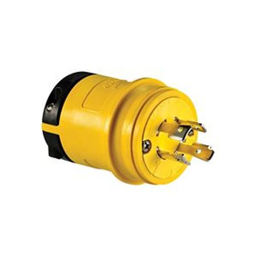 Main product image of Severe Duty Locking Plug, #18-10 Awg, 20A, 250V, Severe Duty, L15-20 3-Pole 4-Wire 0.63 To 1.16", L1520PY