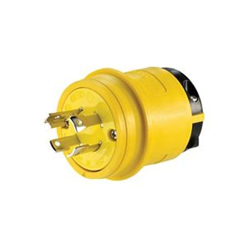 Main product image of Severe Duty Locking Plug, #18-10 Awg, 30A, 250V, Severe Duty, L15-30 3-Pole 4-Wire 0.63 To 1.16", L1530PY