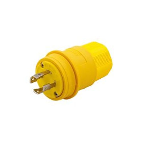 Main product image of Arrow Hart Watertight Locking Plug, #18-10 Awg 30A, 480V, Back, Steel, L16-30 3-Pole 4-Wire, L1630PW
