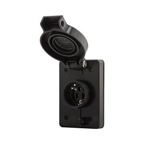 Main product image of Arrow Hart Watertight Locking Receptacle, #14-8 Awg, 30A, 480V, Yellow, L16-30 3-Pole 4-Wire, L1630RW