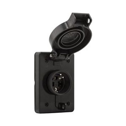 Main product image of Arrow Hart Watertight Locking Receptacle, #14-8 Awg, 30A, 480V, Yellow, L16-30 3-Pole 4-Wire, L1630RW
