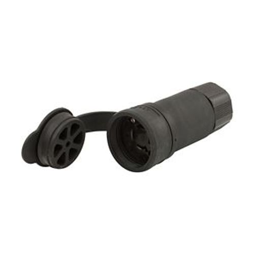 Main product image of Arrow Hart Watertight Locking Connector, #18-10 Awg 20A, 277/480V, Black, L19-20, 4-Pole, 4-Wire, L1920CWBK