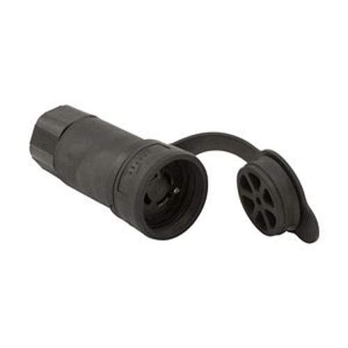 Main product image of Arrow Hart Watertight Locking Connector, #18-10 Awg 20A, 277/480V, Black, L19-20, 4-Pole, 4-Wire, L1920CWBK