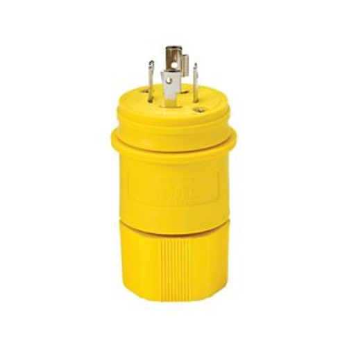 Main product image of Arrow Hart Watertight Locking Plug, #18-10 Awg 20A, 347/600V, Steel, L20-20, 4-Pole, 4-Wire, L2020PW