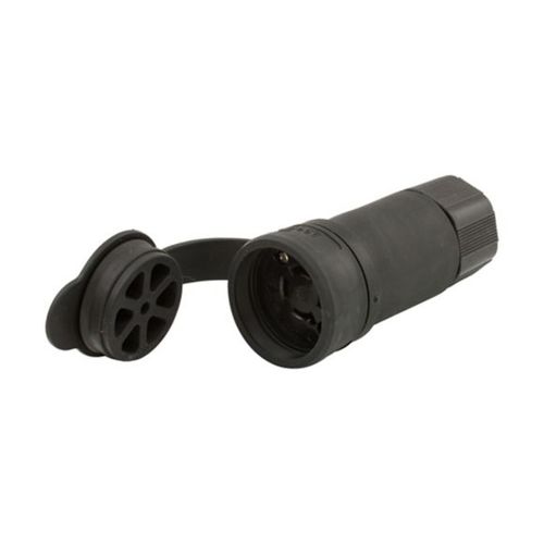 Main product image of Arrow Hart Watertight Locking Connector, #18-10 Awg 30A, 347/600V, Black, L20-30, 4-Pole, 4-Wire, L2030CWBK