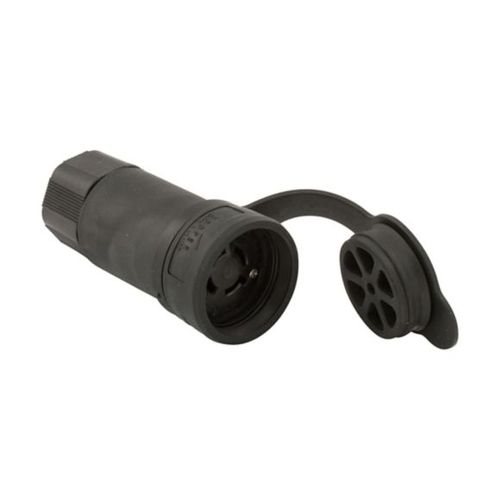 Main product image of Arrow Hart Watertight Locking Connector, #18-10 Awg 30A, 347/600V, Black, L20-30, 4-Pole, 4-Wire, L2030CWBK
