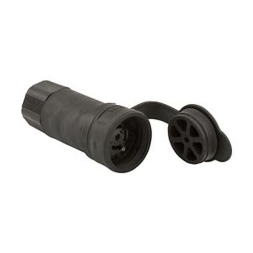 Main product image of Arrow Hart Watertight Locking Connector, #18-10 Awg 20A, 120/208V, Black, L21-20, 4-Pole, 5-Wire, L2120CWBK