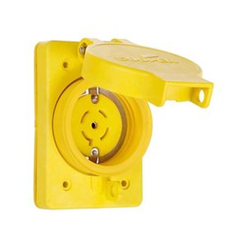 Main product image of Arrow Hart Watertight Locking Receptacle, #14-8 Awg, 20A, 120/208V, L21-20, 4-Pole, 5-Wire, L2120RW
