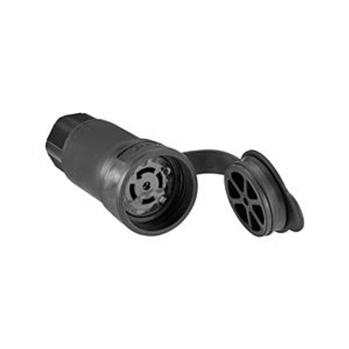 Main product image of Arrow Hart Watertight Locking Connector, #18-10 Awg 30A, 120/208V, Black, Steel, 4-Pole, 5-Wire, L2130CWBK