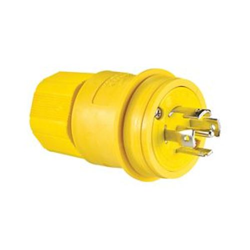 Main product image of Arrow Hart Watertight Locking Plug, #18-10 Awg 30A, 120/208V, Black, Steel, 4-Pole, 5-Wire, L2130PWBK