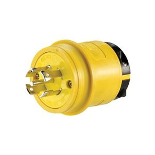 Main product image of Severe Duty Locking Plug, #18-10 Awg 30A, 120/208V, Severe Duty, 4-Pole, 5-Wire 0.63 To 1.16", L2130PY