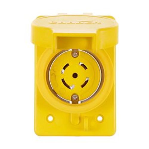 Main product image of Arrow Hart Watertight Locking Receptacle, #18-10 Awg, 30A, 120/208V, L21-30, 4-Pole, 5-Wire, L2130RW