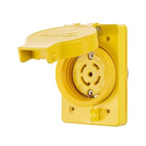 Main product image of Arrow Hart Watertight Locking Receptacle, #18-10 Awg, 30A, 120/208V, L21-30, 4-Pole, 5-Wire, L2130RW