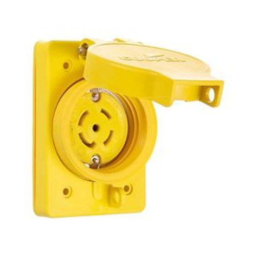Main product image of Arrow Hart Watertight Locking Receptacle, #18-10 Awg, 30A, 120/208V, L21-30, 4-Pole, 5-Wire, L2130RW