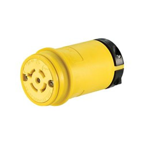 Main product image of Arrow Hart Watertight Locking Connector, #18-10 Awg 20A, 277/480V, Steel, L22-20, 4-Pole, 5-Wire, L2220CW