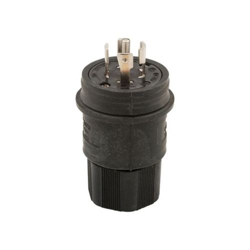 Main product image of Arrow Hart Watertight Locking Plug, #18-10 Awg 20A, 277/480V, Black, L22-20, 4-Pole, 5-Wire, L2220PWBK