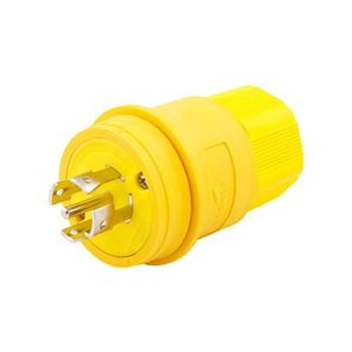 Main product image of Arrow Hart Watertight Locking Plug, #18-10 Awg 30A, 347/600V, Steel, L23-30, 4-Pole, 5-Wire, L2330PW