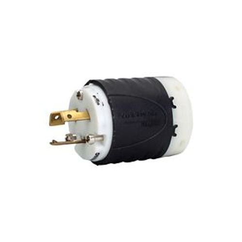 Main product image of Safety Grip Locking Plug, #16-12 Awg, 20A 347V, Back Wiring, Safety Grip, L24-20, 2-Pole, 3-Wire, L2420P