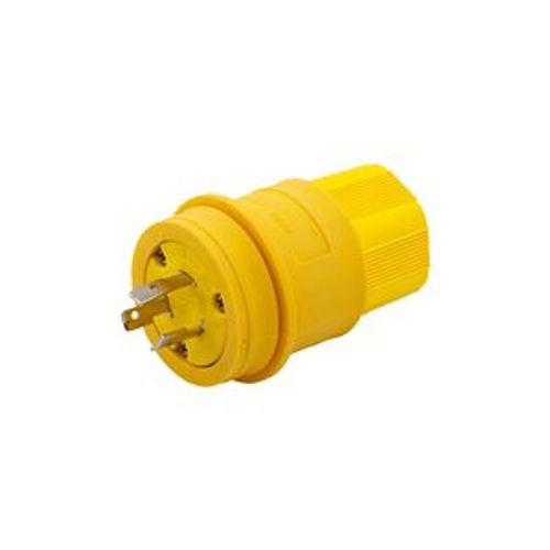 Main product image of Arrow Hart Watertight Locking Plug, #18-10 Awg 20A, 125V, Steel, L5-20, 2-Pole 3-Wire, L520PW
