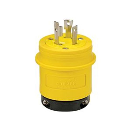 Main product image of Severe Duty Locking Plug, #18-10 Awg, 30A, 125V, Severe Duty, L5-30, 2-Pole 3-Wire 0.63 To 1.16", L530PY