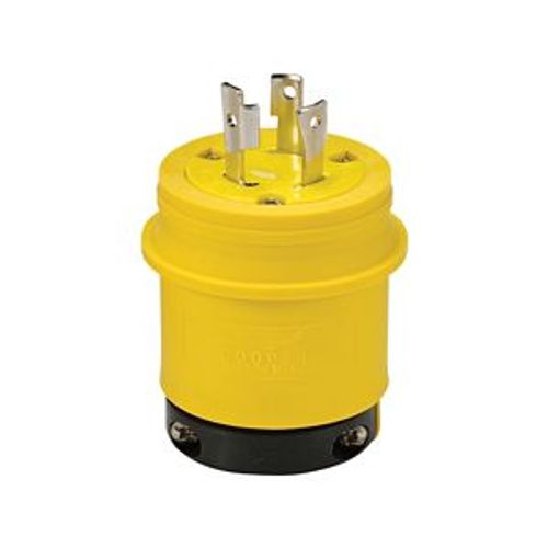 Main product image of Severe Duty Locking Plug, #18-10 Awg, 20A, 250V, Severe Duty, L6-20, 2-Pole 3-Wire 0.63 To 1.16", L620PY