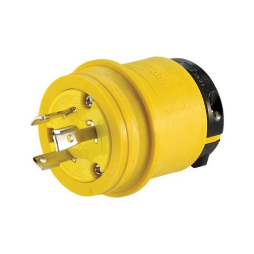 Main product image of Severe Duty Locking Plug, #18-10 Awg, 20A, 250V, Severe Duty, L6-20, 2-Pole 3-Wire 0.63 To 1.16", L620PY