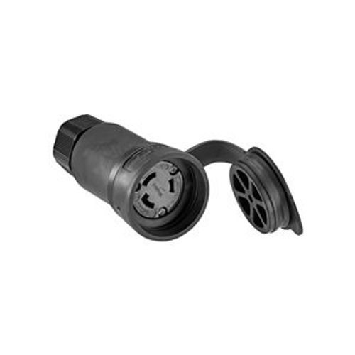 Main product image of Arrow Hart Watertight Locking Connector, #18-10 Awg 30A, 250V, Black, L6-30, 2-Pole 3-Wire, L630CWBK