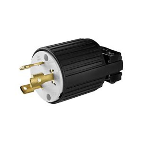 Main product image of Locking Plug, #16-12 Awg, 30A, Industrial, 250V, Back Wiring, Black, White, Ultra Grip, L6-30, L630P