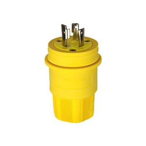 Main product image of Arrow Hart Watertight Locking Plug, #18-10 Awg 30A, 250V, Steel, L6-30, 2-Pole 3-Wire, L630PW