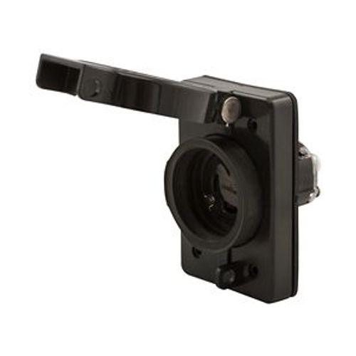 Main product image of Arrow Hart Watertight Locking Receptacle, #14-8 Awg, 30A, 250V, Black, L6-30, 2-Pole 3-Wire, L630RWBK