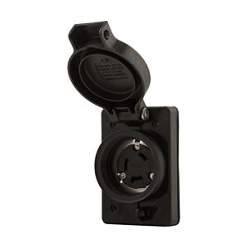 Main product image of Arrow Hart Watertight Locking Receptacle, #14-8 Awg, 30A, 277V, Yellow, L7-30, 2-Pole 3-Wire, L730RW