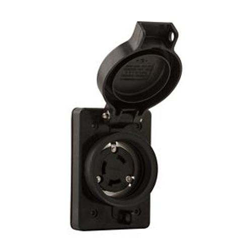 Main product image of Arrow Hart Watertight Locking Receptacle, #14-8 Awg, 30A, 277V, Yellow, L7-30, 2-Pole 3-Wire, L730RW