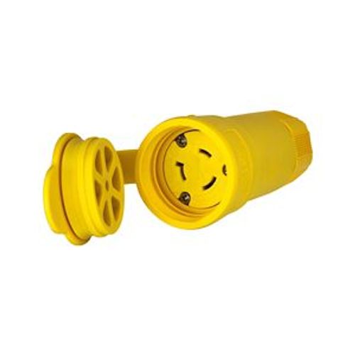 Main product image of Arrow Hart Watertight Locking Connector, #18-10 Awg 20A, 480V, Steel, L8-20, 2-Pole 3-Wire, L820CW