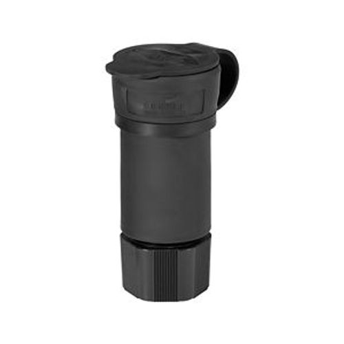 Main product image of Arrow Hart Watertight Locking Connector, #18-10 Awg 20A, 480V, Black, L8-20, 2-Pole 3-Wire, L820CWBK
