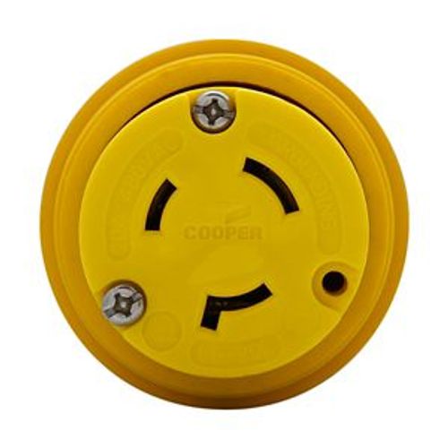 Main product image of Severe Duty Locking Connector, #18-10 Awg 20A, 480V, Severe Duty, L8-20, 2-Pole 3-Wire, L820CY