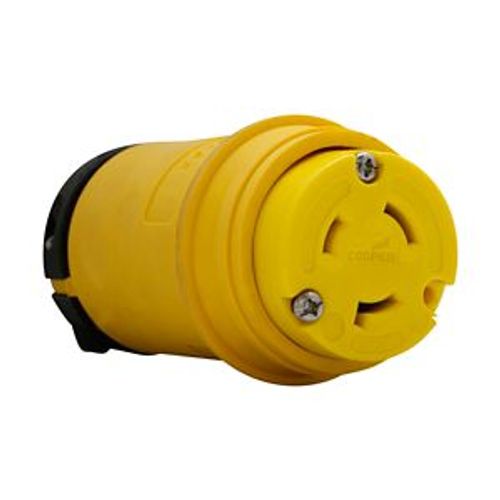 Main product image of Severe Duty Locking Connector, #18-10 Awg 20A, 480V, Severe Duty, L8-20, 2-Pole 3-Wire, L820CY
