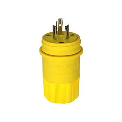 Main product image of Arrow Hart Watertight Locking Plug, #18-10 Awg 20A, 480V, Steel, L8-20, 2-Pole 3-Wire, L820PW