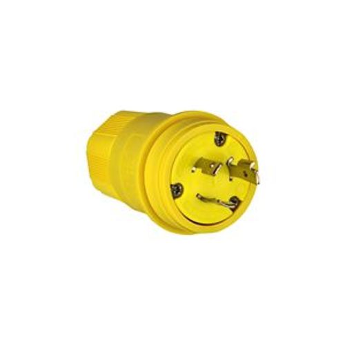 Main product image of Arrow Hart Watertight Locking Plug, #18-10 Awg 20A, 480V, Steel, L8-20, 2-Pole 3-Wire, L820PW