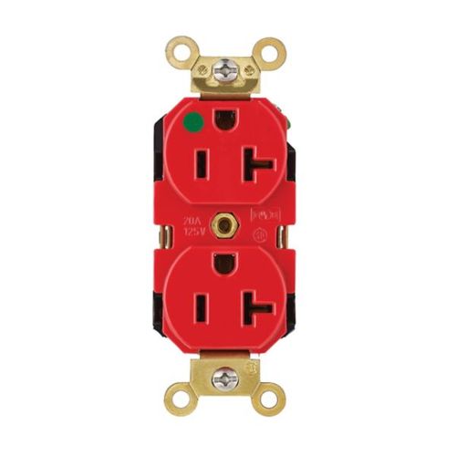 Main product image of Standard Duplex Receptacle, Mri Duplex Receptacle, #14 -10 Awg 20A, 125V, 2-Pole 3-Wire, MRI8300W
