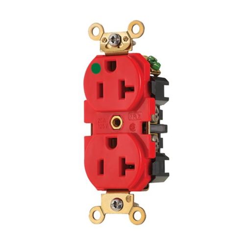 Main product image of Standard Duplex Receptacle, Mri Duplex Receptacle, #14 -10 Awg 20A, 125V, 2-Pole 3-Wire, MRI8300W