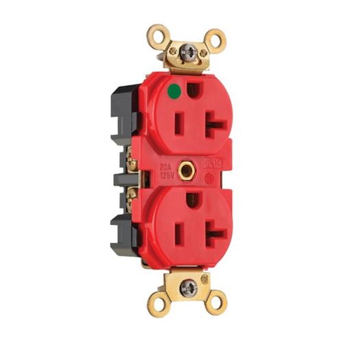 Main product image of Standard Duplex Receptacle, Mri Duplex Receptacle, #14 -10 Awg 20A, 125V, 2-Pole 3-Wire, MRI8300W