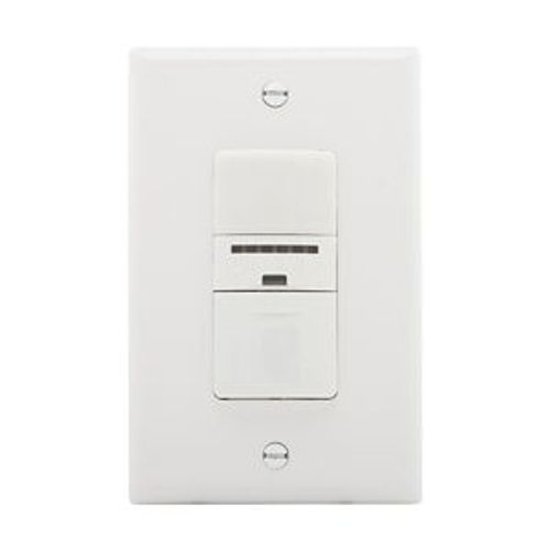 Main product image of Occupancy Sensor & Dimmer, Dimmer Sensor, 120V, White, 1-Pole, 1-Phase, 1000 Sq Ft, Occupancy, OS106D1-W