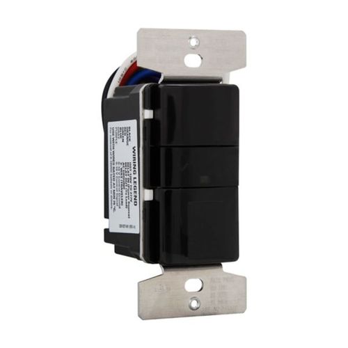 Main product image of Occupancy Sensor & Dimmer, 8/10A, 120/277V, Led Mot Ind, 1-Pole, 3-Way, 1-Ph, 1200/2200W, Black, OS10D7-BK