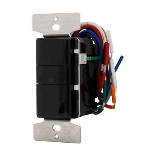 Main product image of Occupancy Sensor & Dimmer, 8/10A, 120/277V, Led Mot Ind, 1-Pole, 3-Way, 1-Ph, 1200/2200W, Black, OS10D7-BK