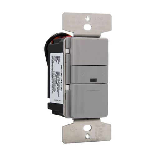 Main product image of Occupancy Sensor & Dimmer, 8/10A, 120/277V, Gray, 1-Pole, 3-Way, 1-Ph, 1200/2200W, OS10D7-GY