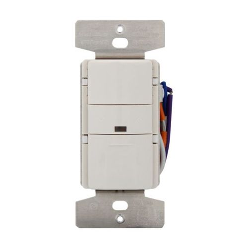 Main product image of Occupancy Sensor & Dimmer, 8/10A, 120/277V, Lt Almond, 1-Pole, 3-Way, 1-Ph, 1200/2200W, OS10D7-LA